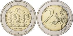 World Coins - Lithuania, 2 Euro, Song and Dance Celebration, 2018, Vilnius, Bi-Metallic