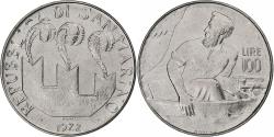 World Coins - San Marino, 100 Lire, 1972, Rome, BU, Stainless Steel, , KM:20