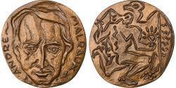 World Coins - France, Medal, André Malraux, 1987, Bronze, Masson,