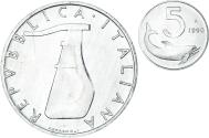 World Coins - Coin, Italy, 5 Lire, 1990, Rome, , Aluminum, KM:92