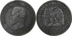 World Coins - France, Napoleon III, 2 Centimes, 1854, Lyon, Bronze, , Gadoury:103