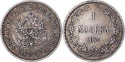 World Coins - Coin, Finland, Alexander II, Markka, 1874, Helsinki, , Silver, KM:3.2