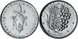 World Coins - Coin, VATICAN CITY, Paul VI, 50 Lire, 1977, Roma, , Stainless Steel
