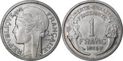 World Coins - France, Franc, Morlon, 1958, Pessac, Aluminum,
