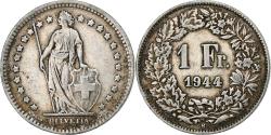 World Coins - Switzerland, Franc, 1944, Bern, Silver, , KM:24