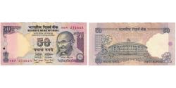 World Coins - Banknote, India, 50 Rupees, KM:90f, AU(55-58)