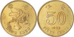 World Coins - Coin, Hong Kong, 50 Cents, 1998