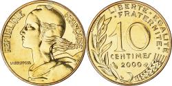 World Coins - Coin, France, Marianne, 10 Centimes, 2000, Paris, BU,
