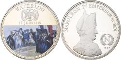 World Coins - France, Medal, Napoleon I, Waterloo, Utrecht, Cupronickel, Colorized,