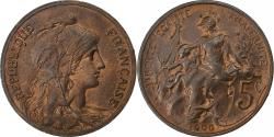 World Coins - France, 5 Centimes, Dupuis, 1900, Paris, Bronze, , Gadoury:165, KM:842