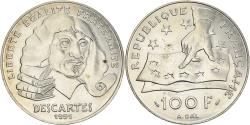 World Coins - Coin, France, Descartes, 100 Francs, 1991, , Silver, KM:996