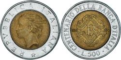 World Coins - Coin, Italy, 500 Lire, 1993, Rome, , Bi-Metallic, KM:160