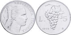 World Coins - Italy, 5 Lire, 1949, Rome, Aluminum, , KM:89