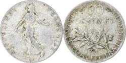 World Coins - France, 50 Centimes, Semeuse, 1915, Paris, Silver, , Gadoury:420