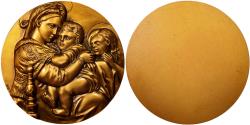 World Coins - France, Medal, The Virgin, Arts & Culture, 1989, , Bronze