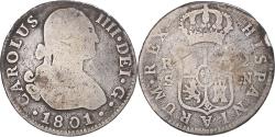 World Coins - Coin, Spain, Charles IV, 2 Reales, 1801, Sevilla, , Silver