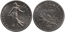 World Coins - Coin, France, Semeuse, 1/2 Franc, 1974, Paris, , Nickel, Gadoury:429P