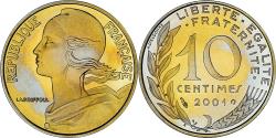 World Coins - Coin, France, Marianne, 10 Centimes, 2001, Monnaie de Paris, BE,