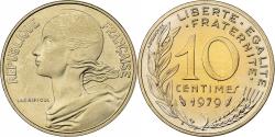 World Coins - France, 10 Centimes, Marianne, 1979, MDP, série FDC, Bronze-Aluminium
