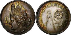 World Coins - France, Medal, Société Centrale des Architectes, Silver, Oudiné,