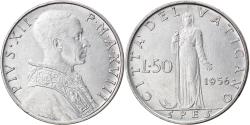 World Coins - Coin, VATICAN CITY, Pius XII, 50 Lire, 1956, , Stainless Steel, KM:54.2