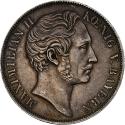 World Coins - Kingdom of Bavaria, Maximilian II, 2 Gulden, 1855, Munich, Silver,