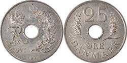 World Coins - Coin, Denmark, 25 Öre, 1971