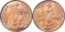 World Coins - France, 5 Centimes, Daniel-Dupuis, 1904, Paris, Bronze, , Gadoury:165