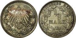 World Coins - Coin, GERMANY - EMPIRE, 1/2 Mark, 1913, Berlin, , Silver, KM:17