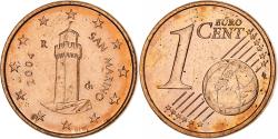 World Coins - San Marino, Euro Cent, BU, 2004, Rome, Copper Plated Steel,