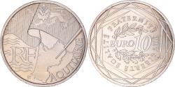 World Coins - France, 10 Euro, Aquitaine, 2010, Paris, , Silver, KM:1645