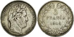 World Coins - Coin, France, Louis-Philippe, 5 Francs, 1845, Bordeaux, , Silver