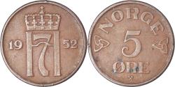 World Coins - Coin, Norway, 5 Öre, 1952