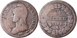 World Coins - Coin, France, Decime, AN 5, Paris, Modification du 2 décimes,