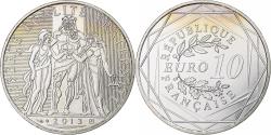 World Coins - France, 10 Euro, Hercule, 2013, MDP, Silver,