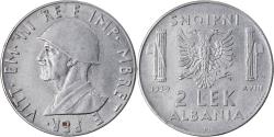 World Coins - Coin, Albania, Vittorio Emanuele III, 2 Lek, 1939, Rome, , Stainless