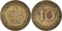 World Coins - Coin, GERMANY - FEDERAL REPUBLIC, 10 Pfennig, 1949, Karlsruhe, , Brass