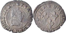 World Coins - Coin, France, Henri III, Double Tournois, 1589, Saint-Lô, , Copper