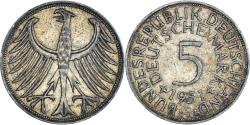 World Coins - Coin, GERMANY - FEDERAL REPUBLIC, 5 Mark, 1951, Stuttgart, , Silver