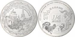 World Coins - France, 1/4 Euro, Année de la Chine en France, 2004, Monnaie de Paris, BE