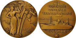 World Coins - France, Medal, Compagnie Générale Transatlantique, Colombie, Renard
