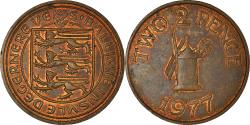 World Coins - Coin, Guernsey, Elizabeth II, 2 Pence, 1977, , Bronze, KM:28