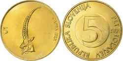 World Coins - Slovenia, 5 Tolarjev, 2000, Nickel-brass, , KM:6