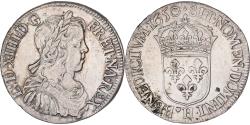 World Coins - France, Louis XIV, 1/2 Écu à la mèche longue, 1650, La Rochelle, Silver