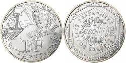 World Coins - France, 10 Euro, Euros des régions, Bretagne, 2012, Paris, Silver,