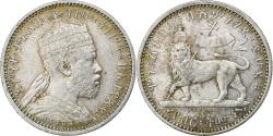 World Coins - Coin, Ethiopia, Menelik II, 1/8 Birr, EE 1887 (1894), Monnaie de Paris