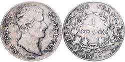 World Coins - France, Napoleon I, Franc, An 13 (1805), Paris, Silver, , Gadoury:443