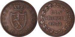 World Coins - Coin, German States, NASSAU, Wilhelm, Kreuzer, 1832, Wiesbaden,