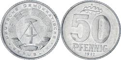 World Coins - Coin, GERMAN-DEMOCRATIC REPUBLIC, 50 Pfennig, 1982, Berlin, , Aluminum