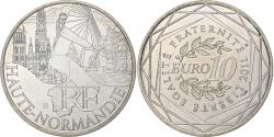 World Coins - France, 10 Euro, Haute-Normandie, 2011, Monnaie de Paris, Silver,